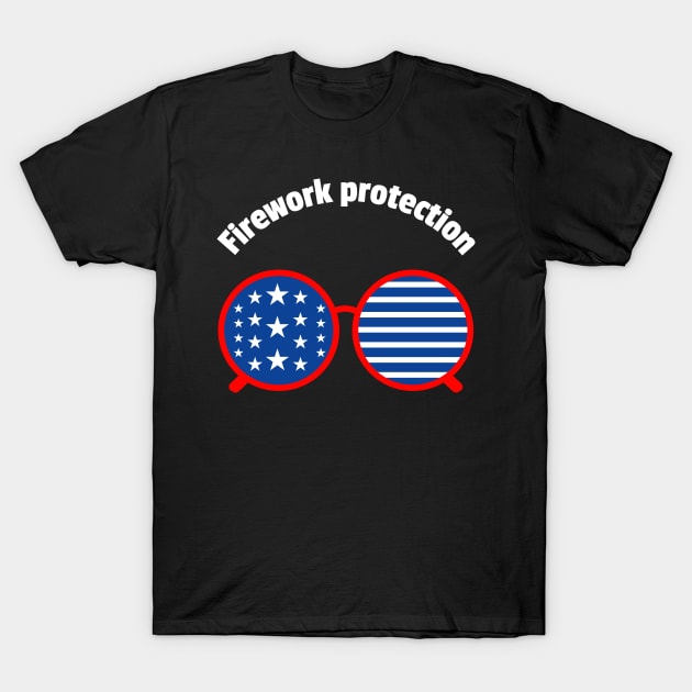 American Firework Protection T-Shirt by A Reel Keeper